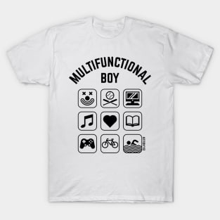 Multifunctional Boy (9 Icons / Smartphone Design) T-Shirt